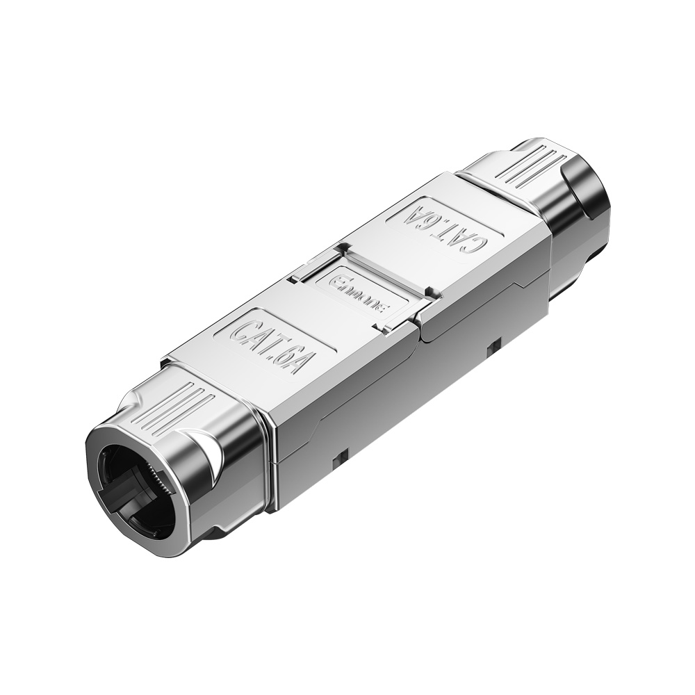 Toolless Shielded Cat.6A Ethernet Cable Extender