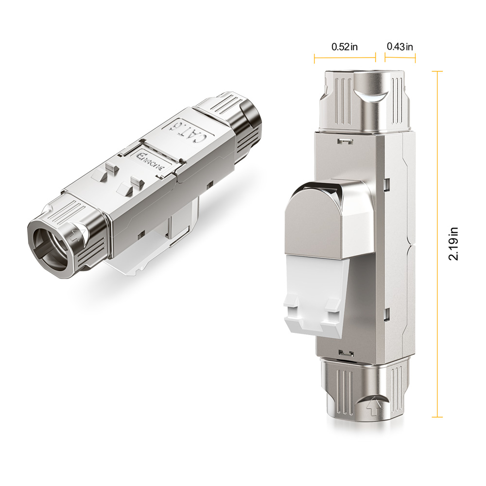 Hinged-Cover Toolless Ethernet Cable Extender