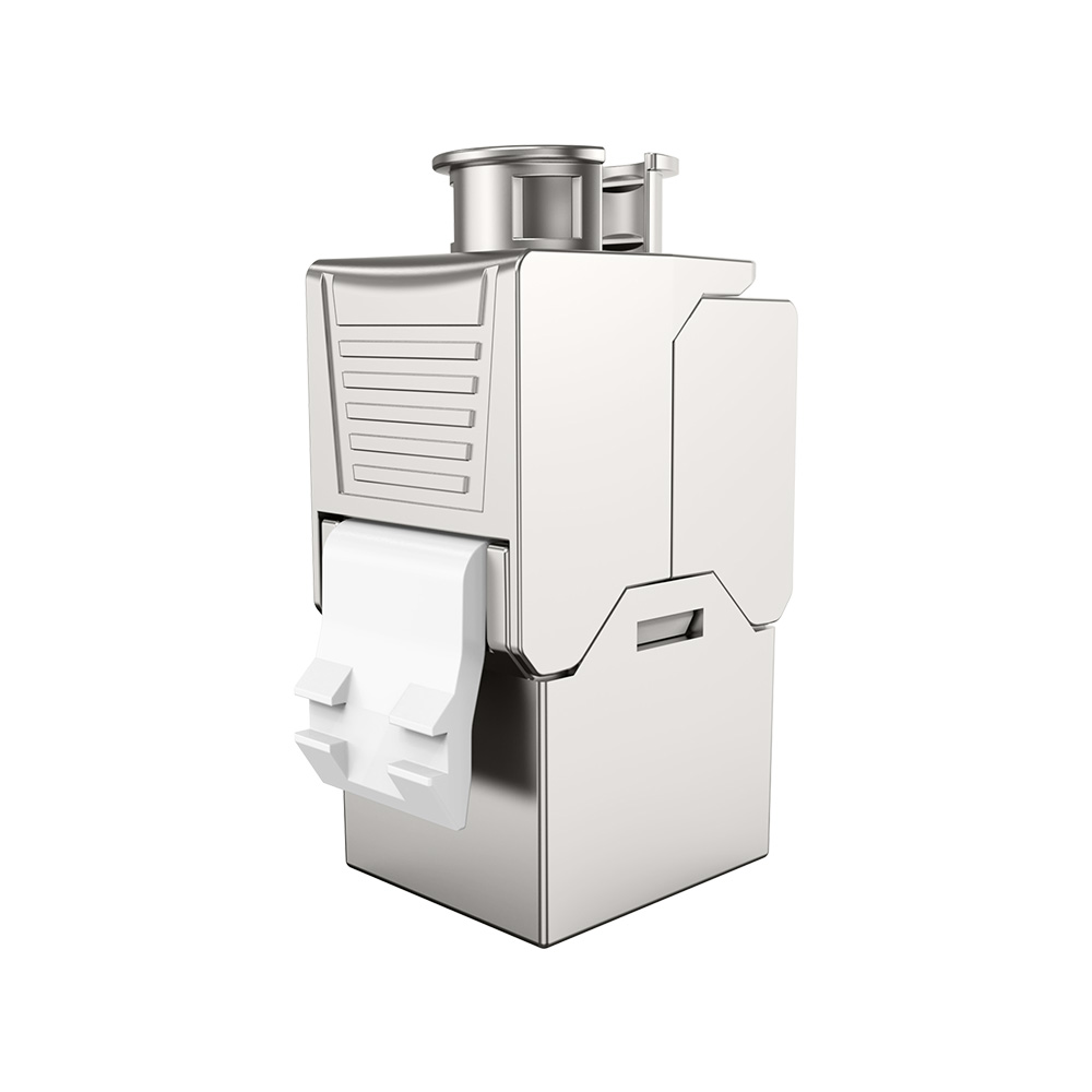Heavy-Duty Shielded Toolless RJ45 Keystone Jack