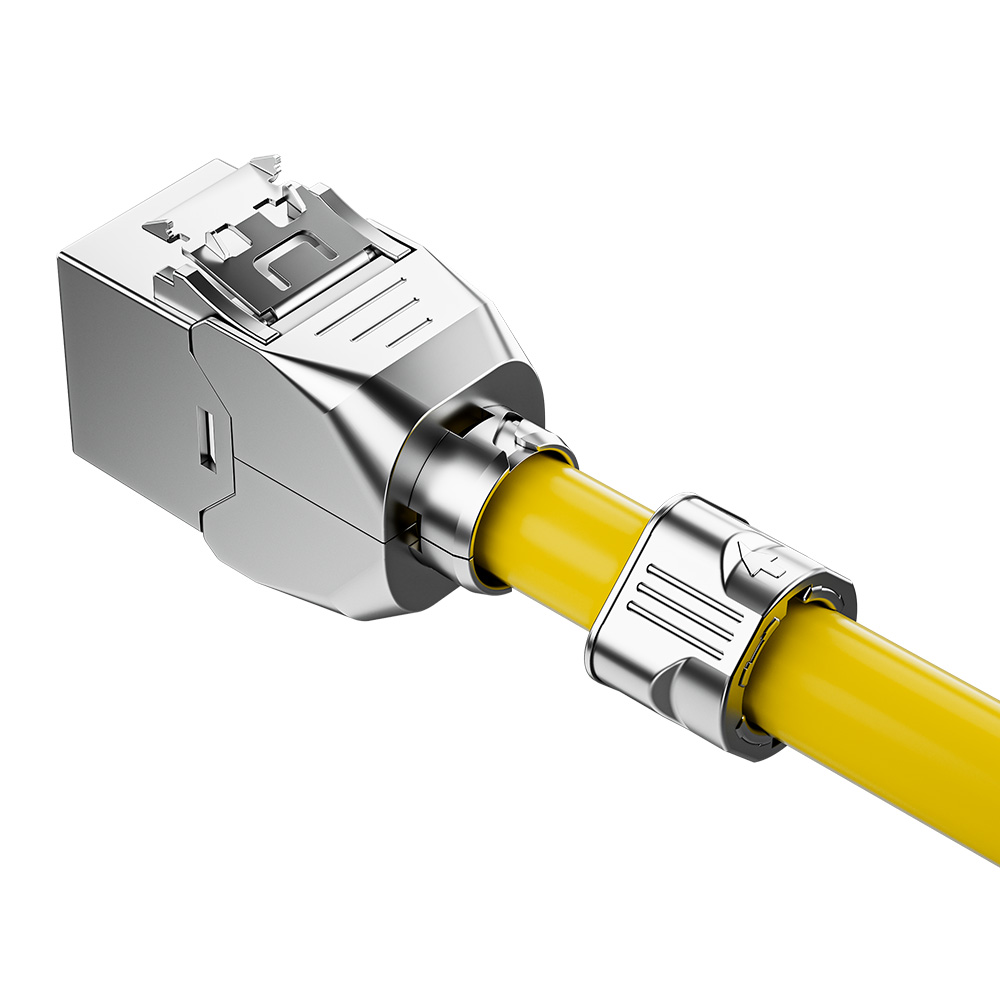 Cat.8 Shielded Toolless RJ45 Keystone Jack