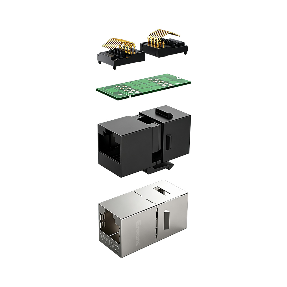 Multi-Category Shielded RJ45 In-Line Coupler