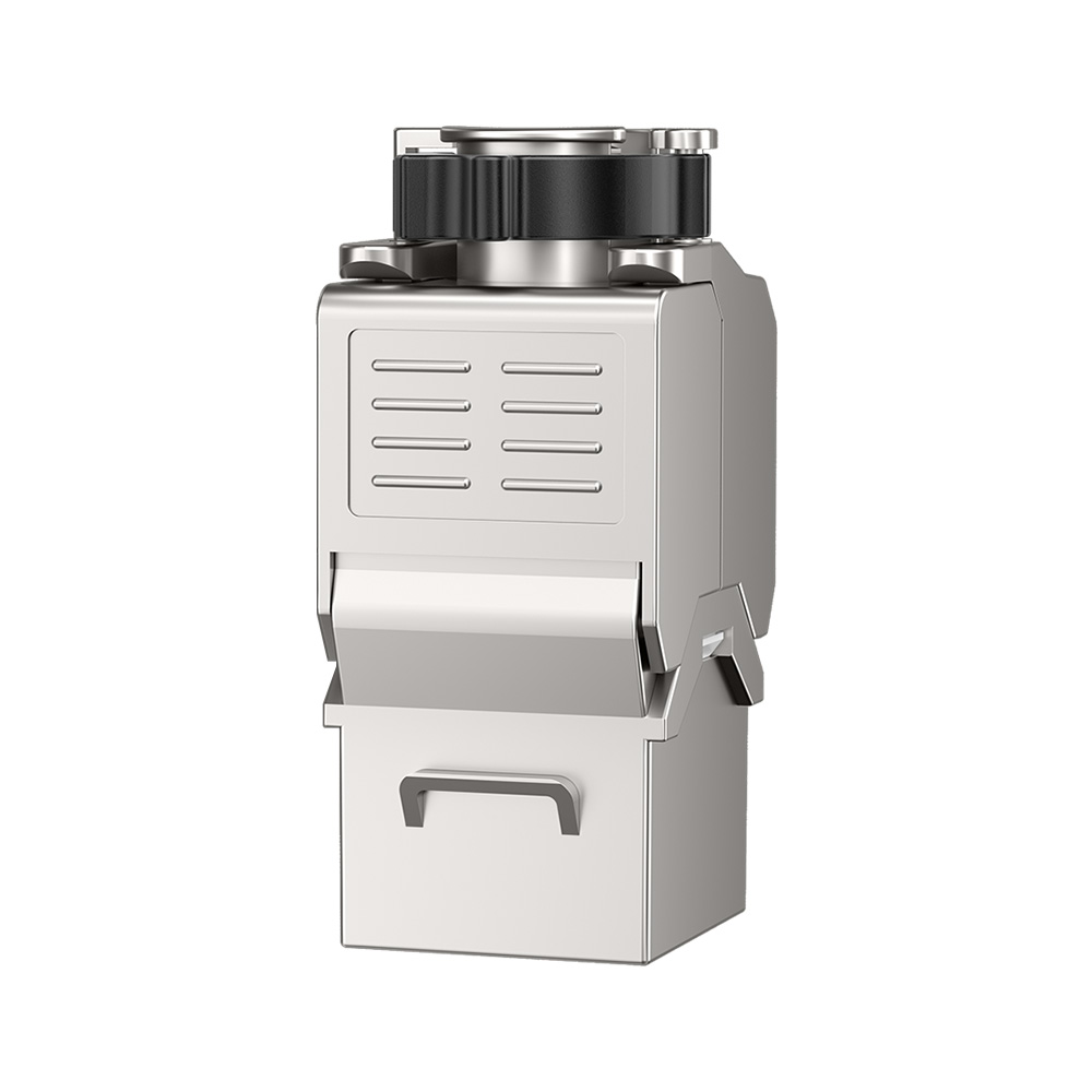 Dust-Proof Toolless Shielded Cat.6A FTP Keystone Jack