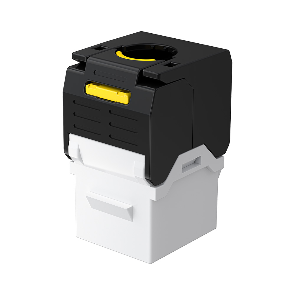 Ultra-Short UTP RJ45 Keystone Jack with Quick-Lock Cover