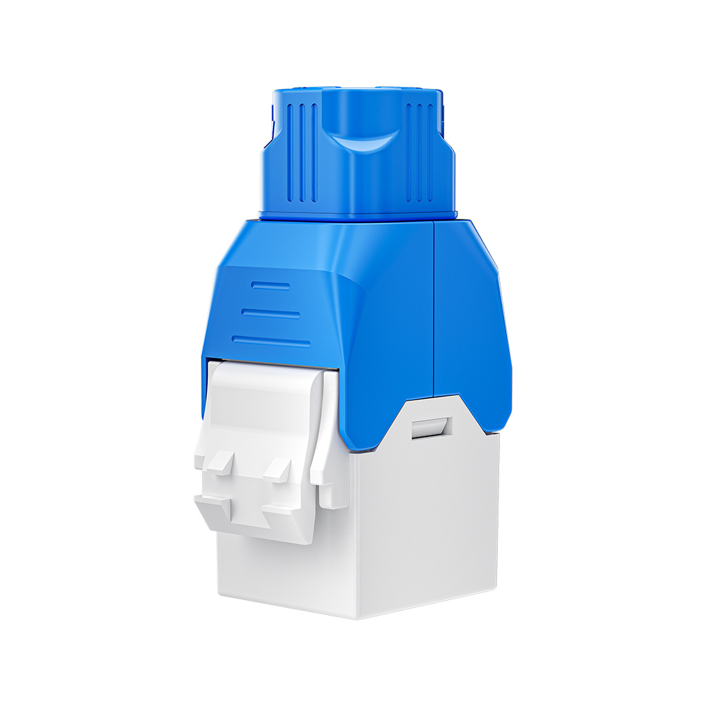 Cable-Tie-Free Custom-Colour Toolless UTP RJ45 Keystone Jack