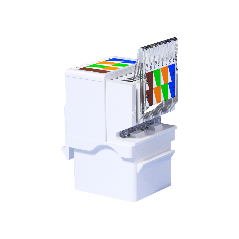 Ultra-Short Cat.6 UTP RJ45 Keystone Jack