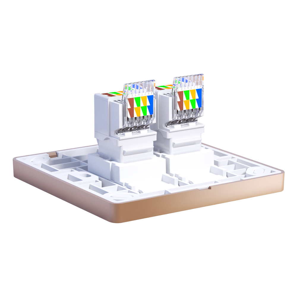 Ultra-Short Cat.6 UTP RJ45 Keystone Jack