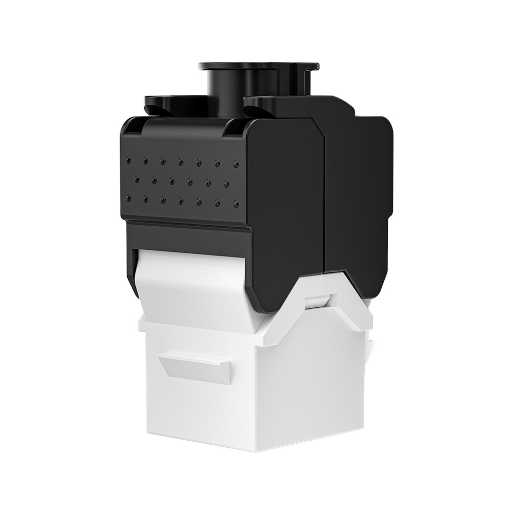 Textured-Cover Toolless UTP RJ45 Keystone Jack