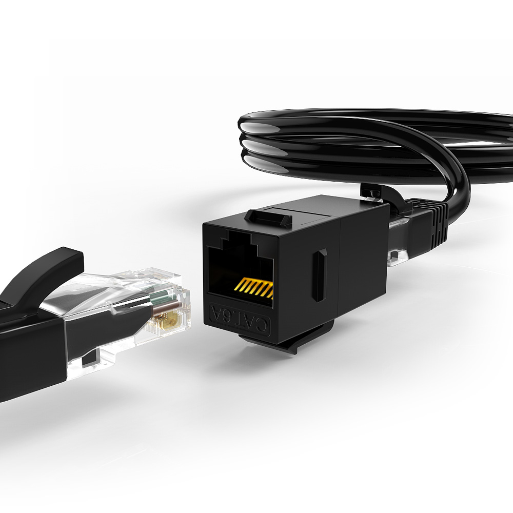 Unshielded Cat.6A RJ45 In-Line Coupler