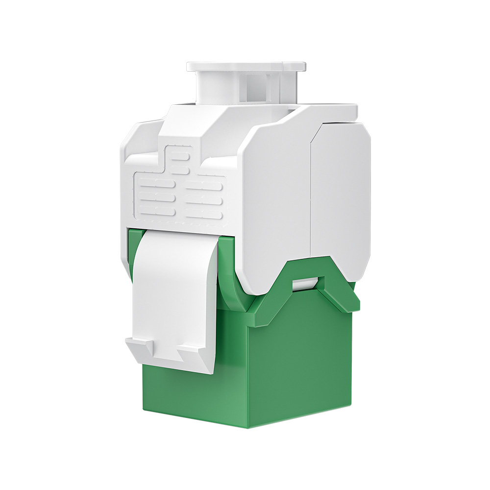 Colour-Coded Wear-Resistant Toolless UTP RJ45 Keystone Jack