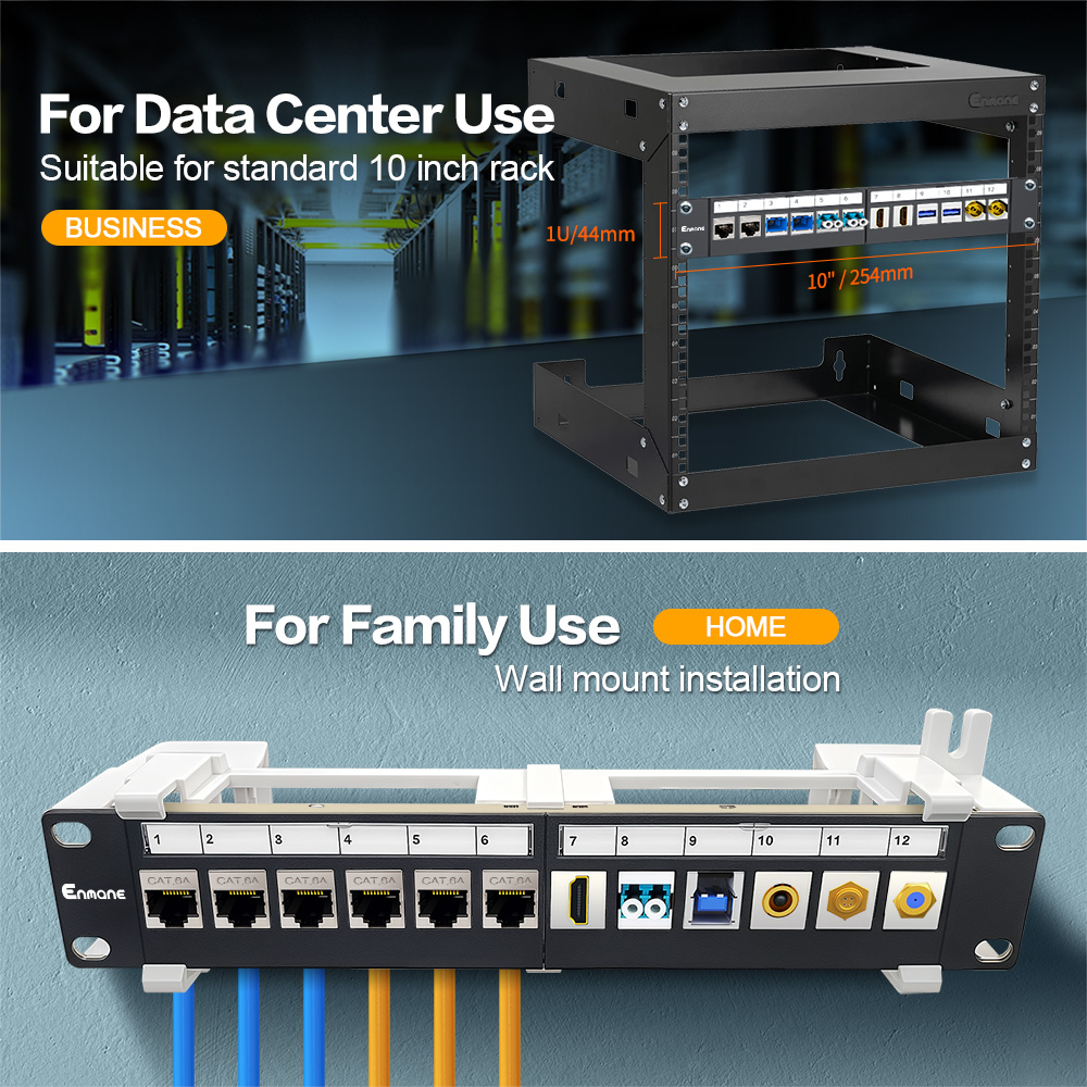 1U 12 Port-FTP Blank Patch Panel