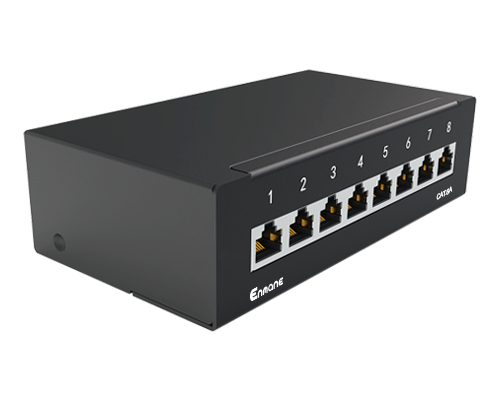 1U 8 Port-CAT.6A Shielded Patch Panel