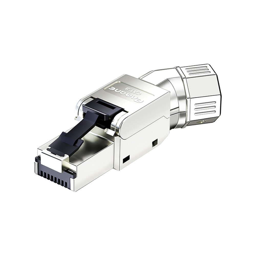 45° Angled Toolless Shielded FTP RJ45 Modular Plug