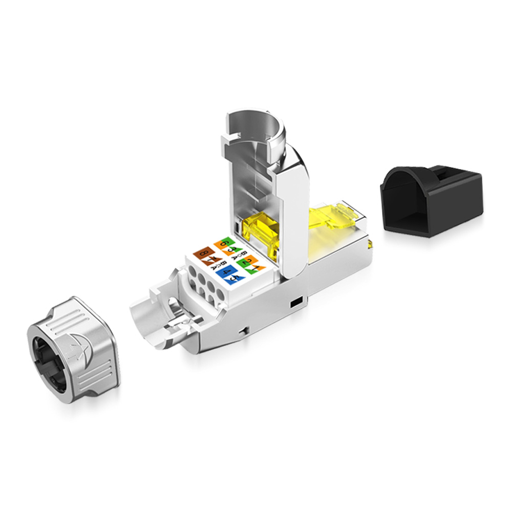 Ultra-Short Toolless Shielded FTP RJ45 Modular Plug