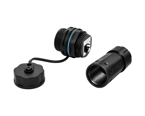 M23 Cat.6 Waterproof Panel Receptacle