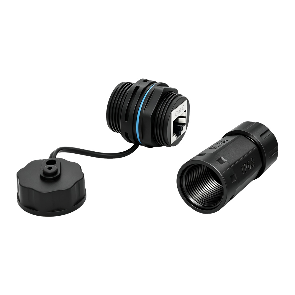 M23 Cat.6 Waterproof Panel Receptacle